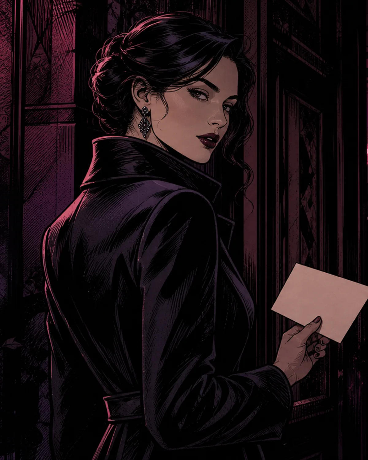 Fictional adult character beginning a night-time story